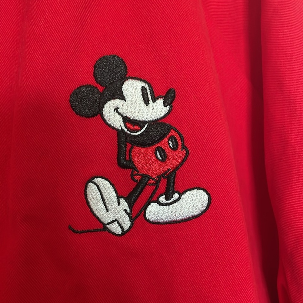 Red MonogramVarsity Mickey Mouse Jacket Pre loved - Picture 5 of 6
